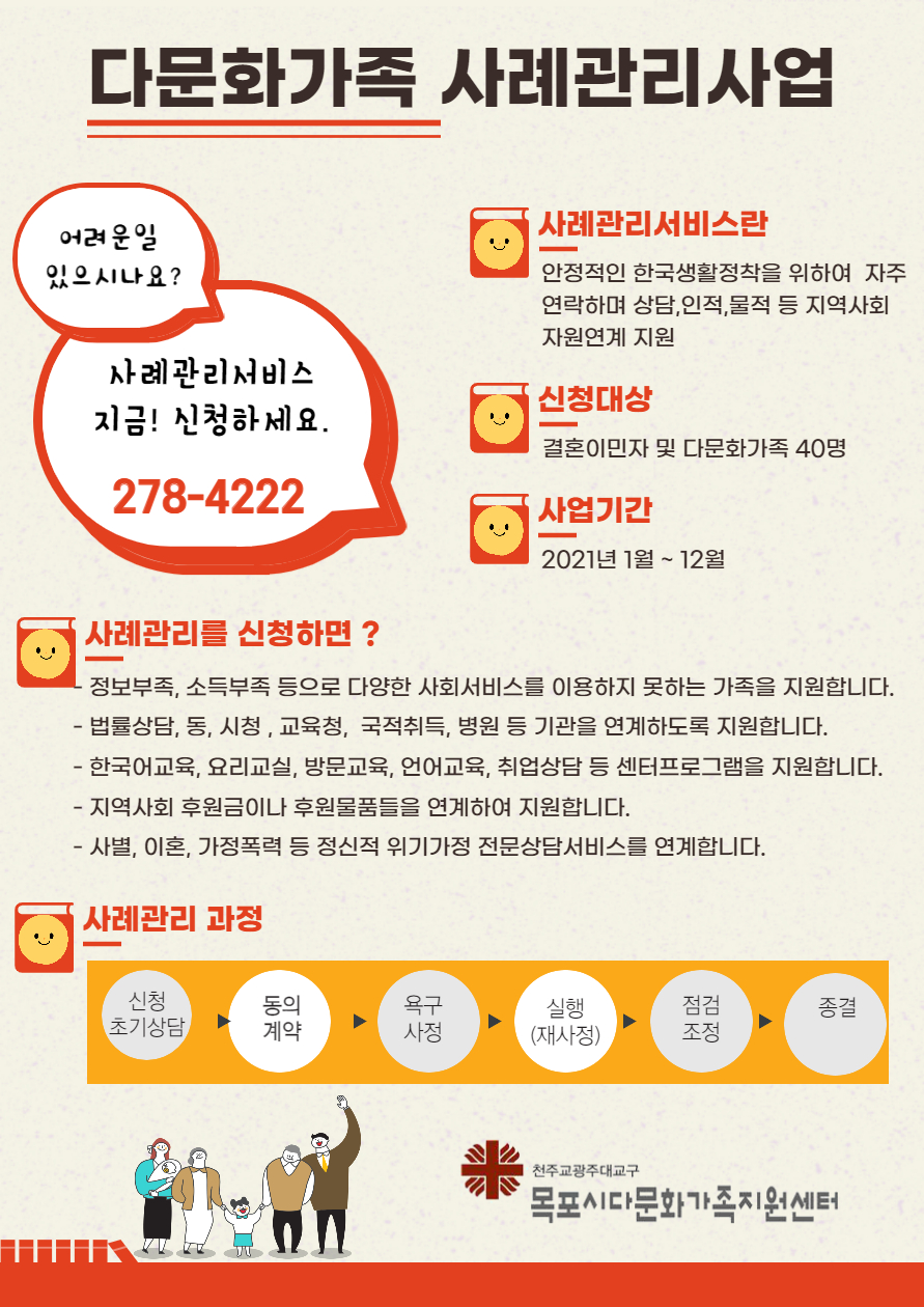 사례관리사업 홍보지 